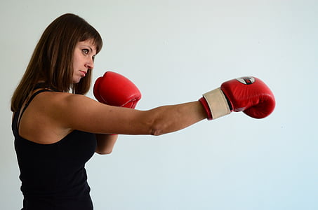 girl, gloves, sports, boxing, strong, ring