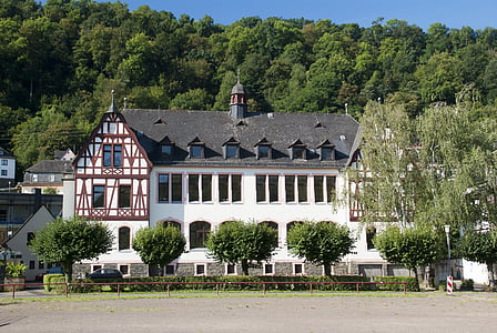 Rheinfels, Scoala, Echipament de Rin, copii, Patrimoniul Mondial UNESCO, St goar, educaţie