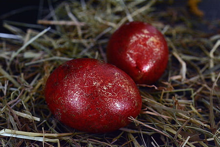 Velykų kiaušiniai, Velykų, kiaušinių, apdaila, Velykų dekoracijos, Su Velykomis, raudona