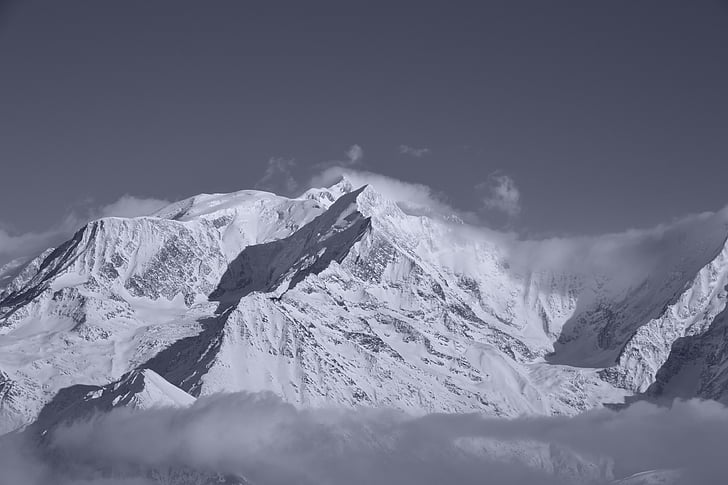 Suuskade, Alpid, lumi, talvel, mägi, maastik, Panorama