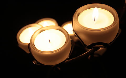 stearinlys, lysestager, lys, romantisk, Candlelight, flamme, helvede