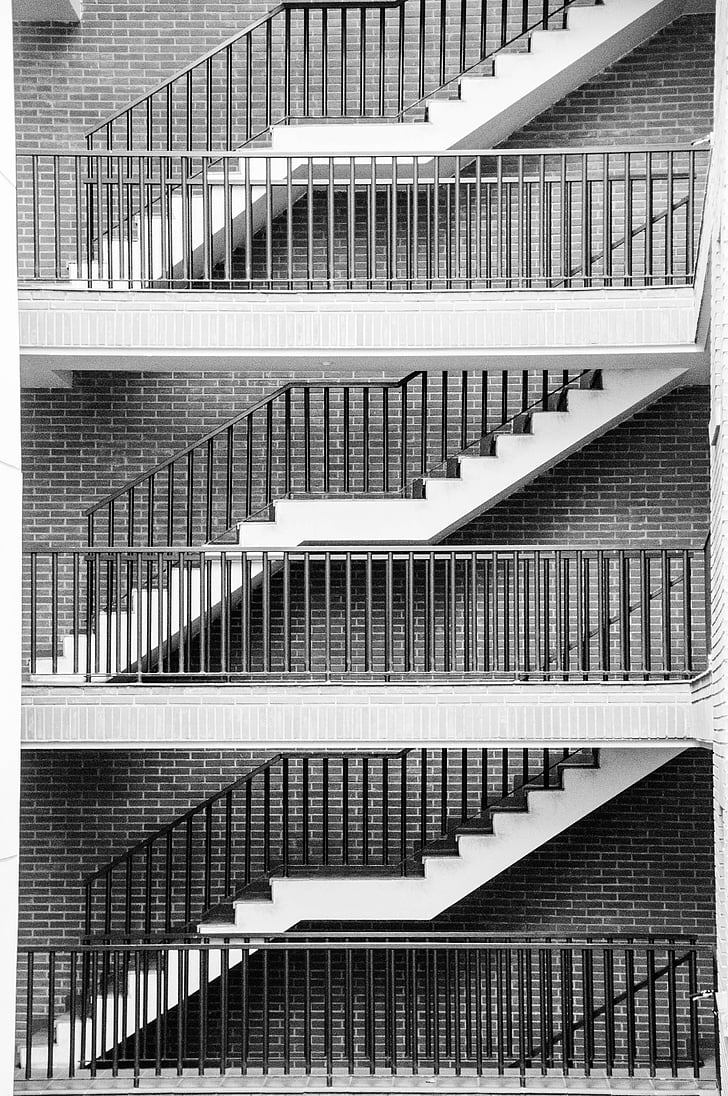 abstract, contrast, structure, architecture, construction element, staircase