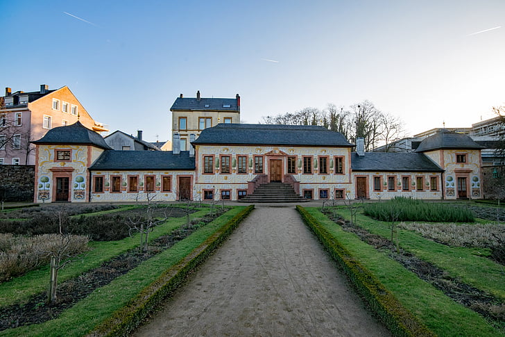 Darmstadt, Hesse, Vācija, prettlack'sche gartenhaus, dārza nojume, princis georgs-dārzs, dārza