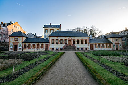 Darmstadt, Hesse, Německo, prettlack'sche gartenhaus, Zahradní přístřešek, Princ georgs zahrada, zahrada