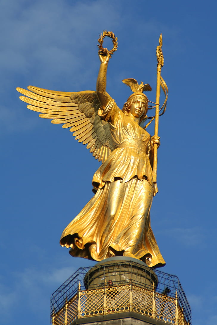 Berliin, Siegessäule, taevas, kapitali, teine kuld, suur staar, turismimagnet