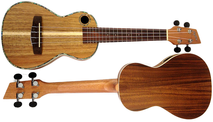 ukuleles, puit, akustiline, stringid, fretted, muusikaline instrument, Hawaii