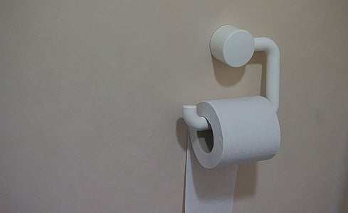 paper, tissue, roll, holder, tissue holder, toilet, wall