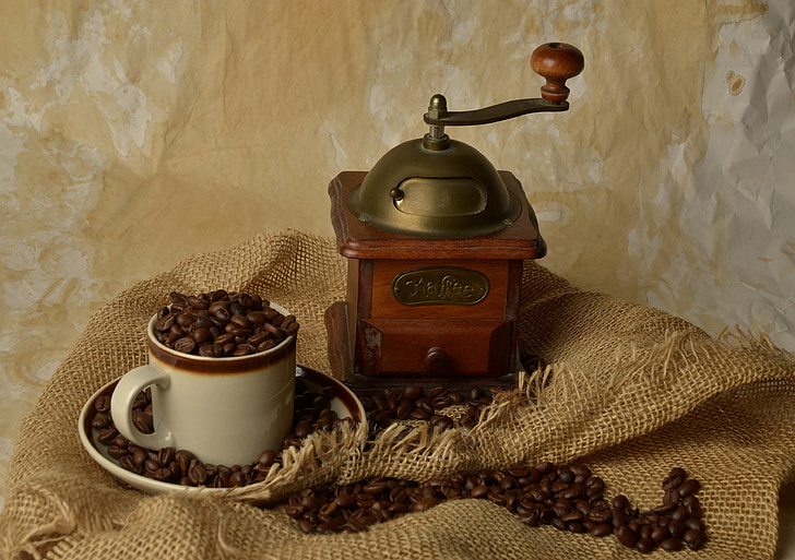 Veski, kohvi, tera, Cup, retro, teravilja kohv, Bean