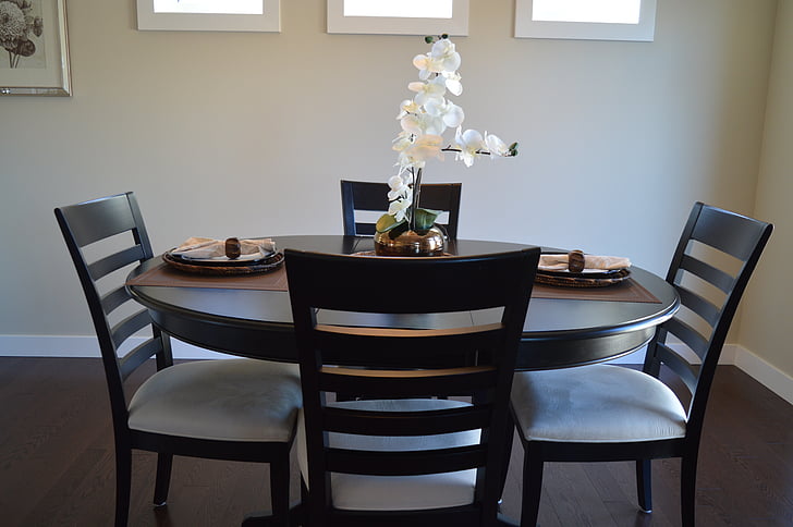 dining room, table, house, home, room, chairs, dining