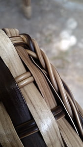 artesanías, paja de, marrón, silla, madera - material