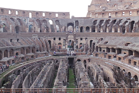Roma, Colosseum, gladiator, Arena, Landmark, budaya, reruntuhan