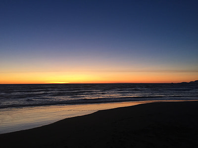 havet, solnedgång, Forte dei marmi