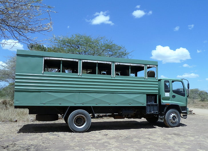 camion, Safari, Jeep, Africa, Kenya, Tanzania, aventura
