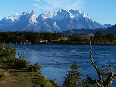Şili, Güney Amerika, doğa, manzara, Patagonya, dağlar, Dünya doğal mirası