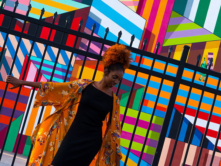 wall, art, public, colorful, people, girl, woman