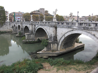 Roma, Italia, Tiber, Sungai, Fiume tevere, Jembatan