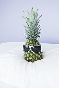 white, framed, black, tint, shade, sunglasses, pineapple