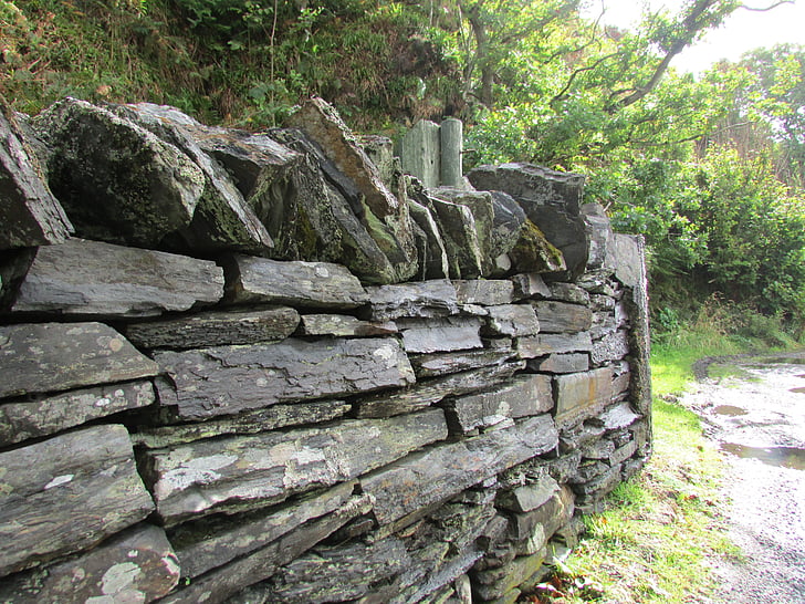 τοίχων πλακών, πέτρινο τοίχο, παλιό τείχος, Σκωτία, αρχιτεκτονική, ιστορικό, Τουρισμός