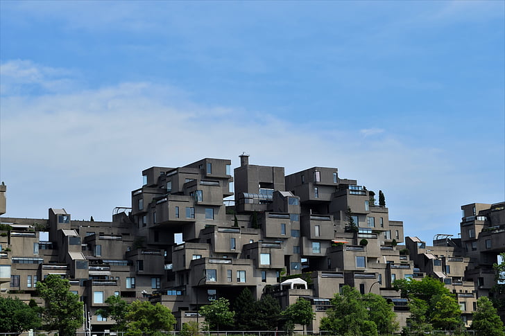 hàbitat 67, hàbitat, Mont-real, arquitectura, Québec, Expo de, complexes