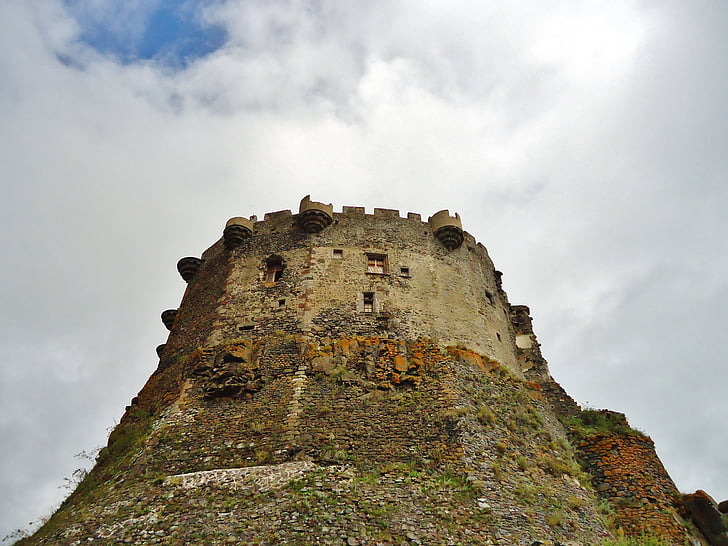 Castle, keskiaikainen, arkkitehtuuri, vallien, Ranska, Keski-ikä, Murol
