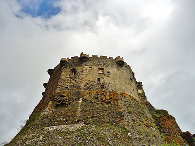 Castell, medieval, arquitectura, muralles, França, l'edat mitjana, Murol