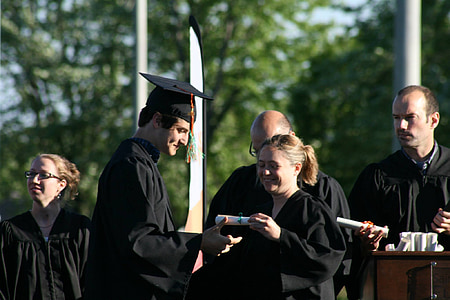 graduation, secondary v, diploma, toga