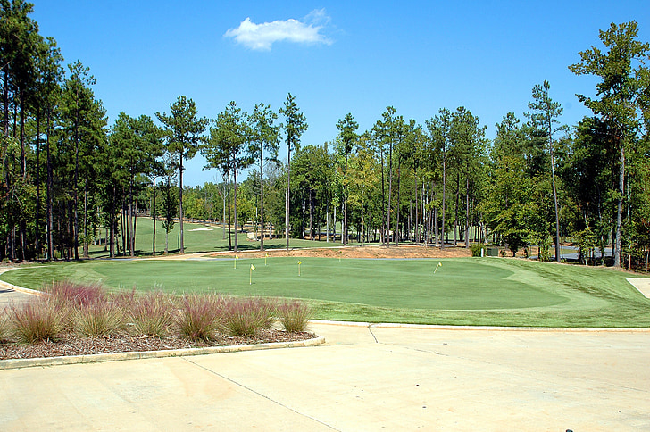 campo de golfe, Golf, putting green, paisagem, desporto, jogo, verde