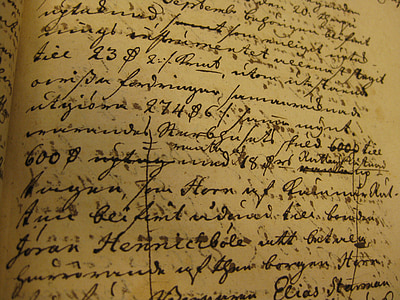 calligraphie, document, vieux, Suédois, histoire, lettrage