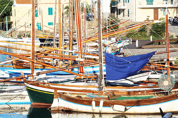 boats, sardinia, sea, port