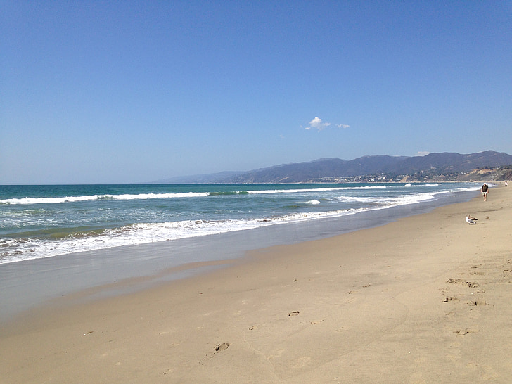sea, ocean, beach, california, coastline, water, travel