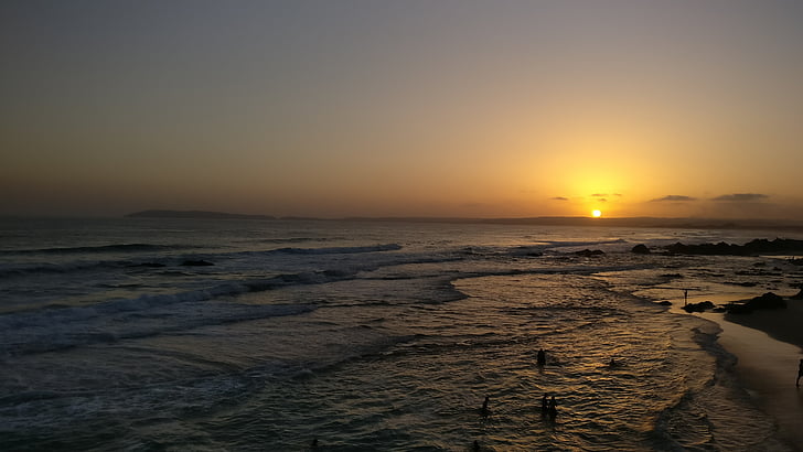 puesta de sol, la mayor parte, mar, mar al atardecer