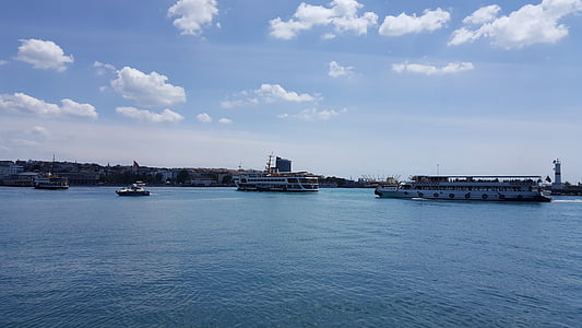 v, Marina, Turquia, Portuària, cel, platja, vaixell