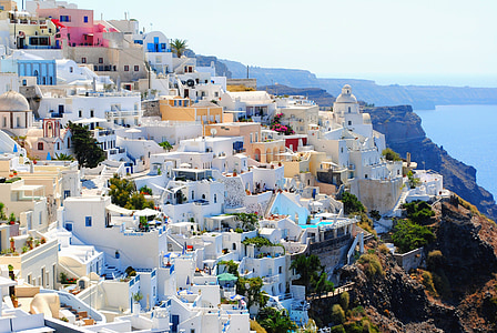 Santorin, cestování, svátky, dovolená, léto, Řecko, Evropa