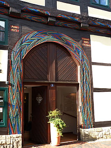 напрямку Rinteln, Головна, двері, Мета, Старий, Вхід, дерев'яна двері