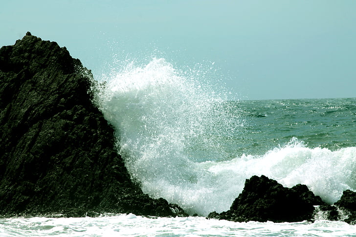 bølge, havet, natur, Cabo de gata, vind, vand, Almeria