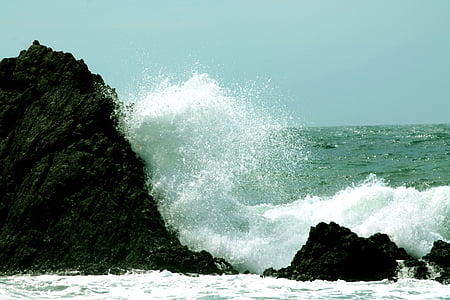 ola, mar, naturaleza, cabo de gata, viento, agua, Almería
