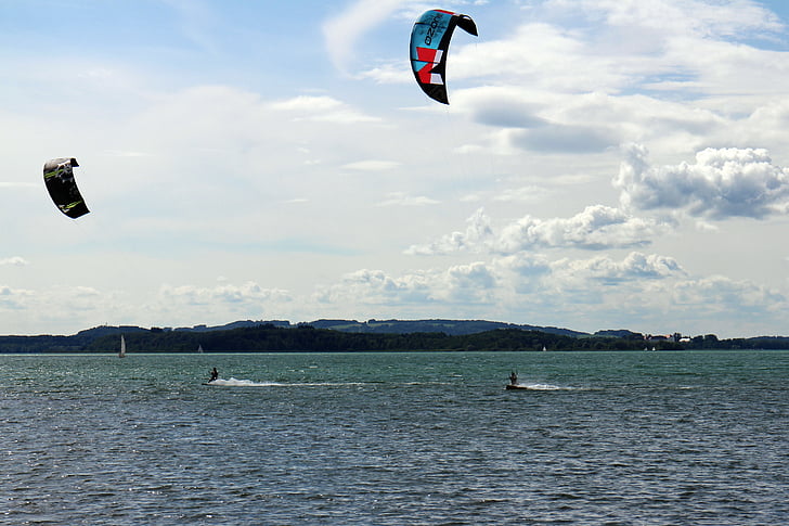 kite surfing, Surf, kitesurfing, kitesurfer, Šport, vody, Vodné športy