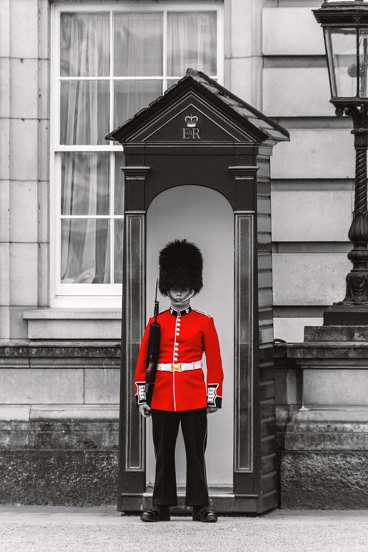 Лондон, гренадерського гвардійського, Визначні пам'ятки, Англія, охоронець, військові, традиція