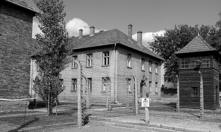 poland, auschwitz, concentration camp, barak