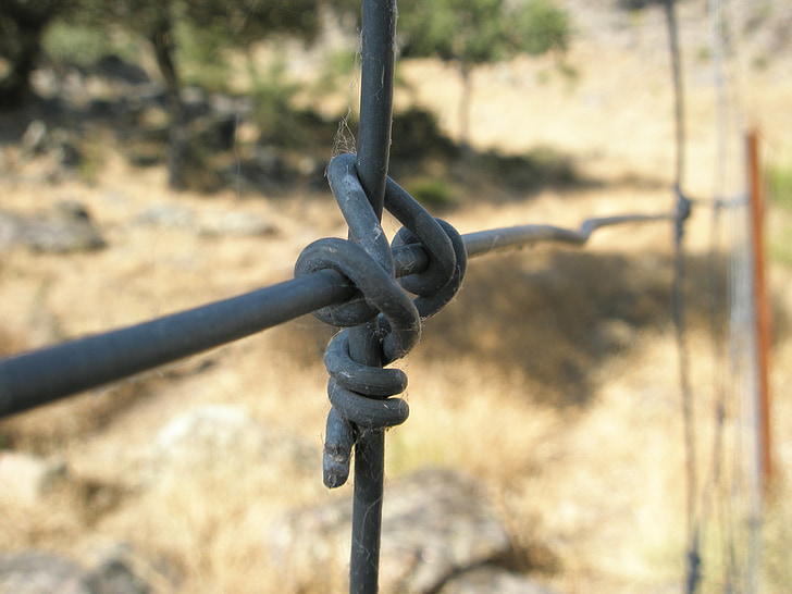 atado con alambre, alambre, cableado