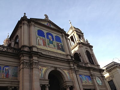 Crkva, Katedrala, Porto alegre, Brazil, arhitektura, zgrada izvana, niski kut pogled