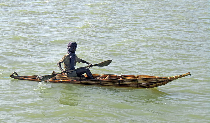 Etiopija, Tana, nendrių valtis