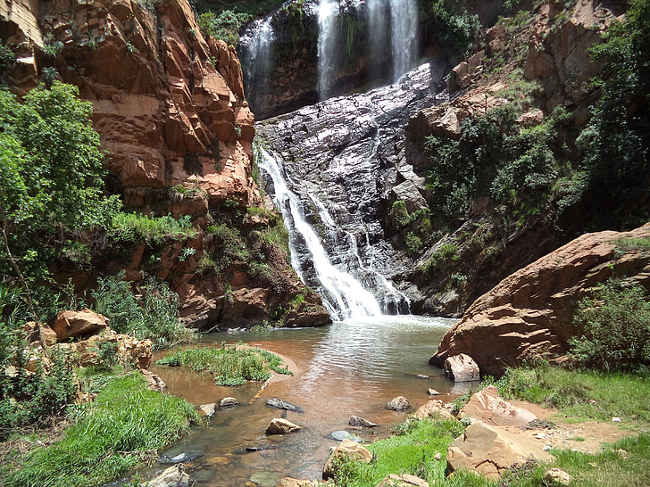 waterfalls, nature, scenery, walter sisulu botanica garden