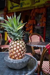 pineapple, table, colorful, food, fruit, fresh, healthy