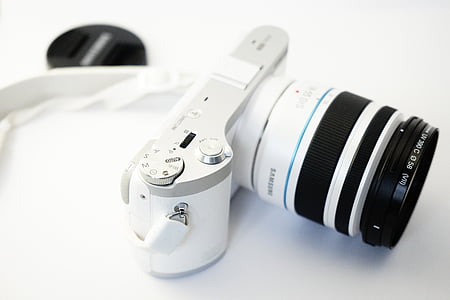 cámara, réflex digital, lente, Fotografía, Samsung, tecnología