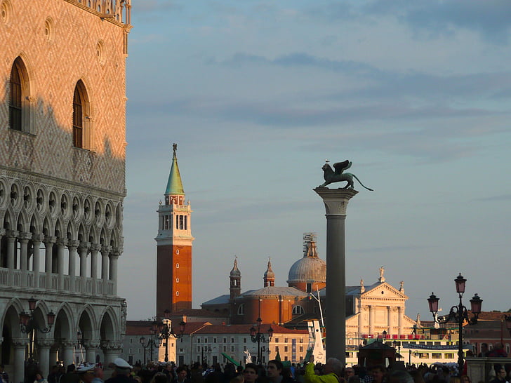 Piazza san marco, Venetsia, Italia, Euroopan, Piazza, arkkitehtuuri, vanha