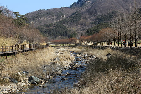 Corée, montagne, tour-cours, moonkyung, paysage, nature sauvage, paysage