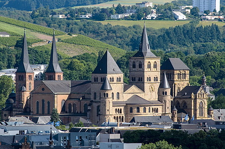 Trier, templom, Németország, Landmark, vallás, építészet, székesegyház