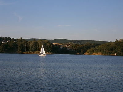 water, peace, summer, lake, sailing, boat, spring
