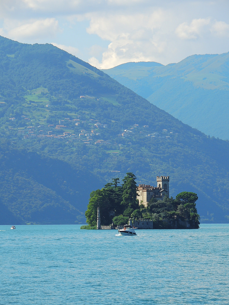 diseo de lago, Italia, naturaleza, agua, paisajes, Lago, verano